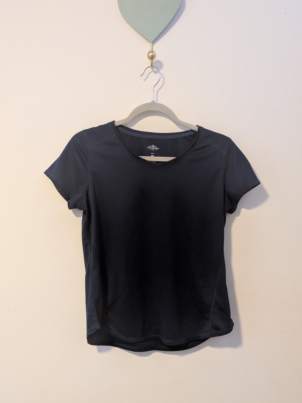 Athletic Short-Sleeve Crew Neck Top - dark blue